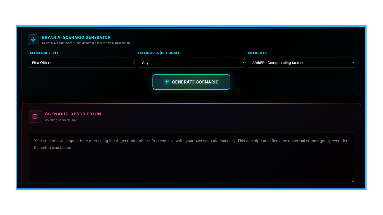 Bryan AI scenario generator